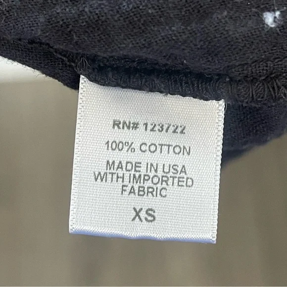 Xirena Ruby Dress Black Tiered Gauze Pockets Size XS - Picture 4 of 4